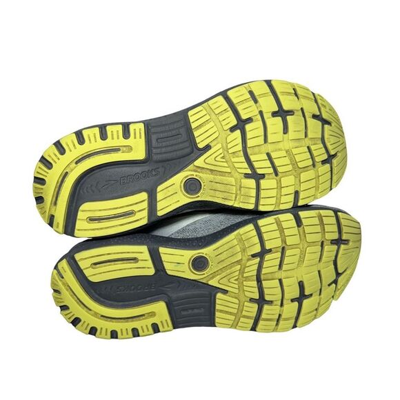 Brooks adrenaline 16 Gray Running Shoe with Yellow Accents size 11 2E main image 4
